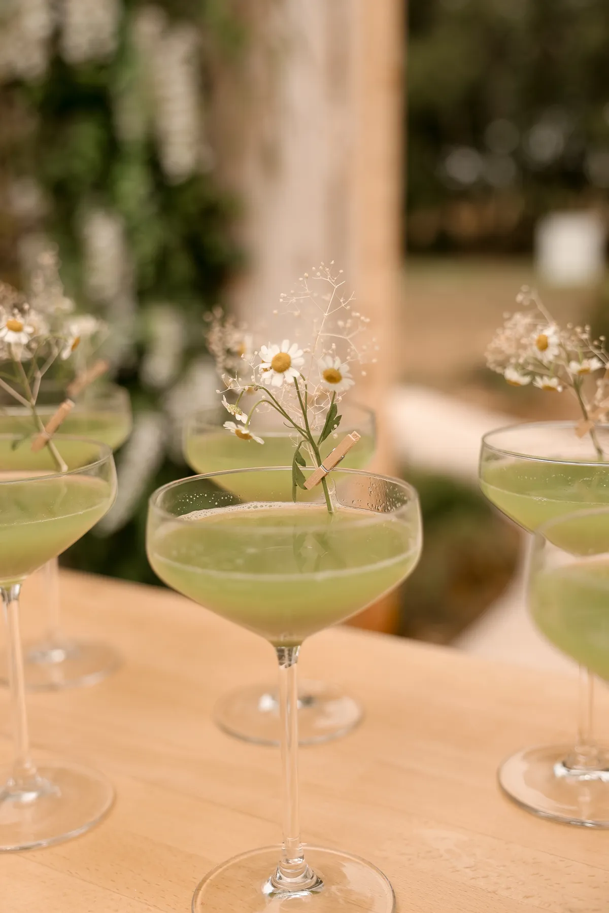 Cocktail dressé lors d'un shooting d'inspiration
