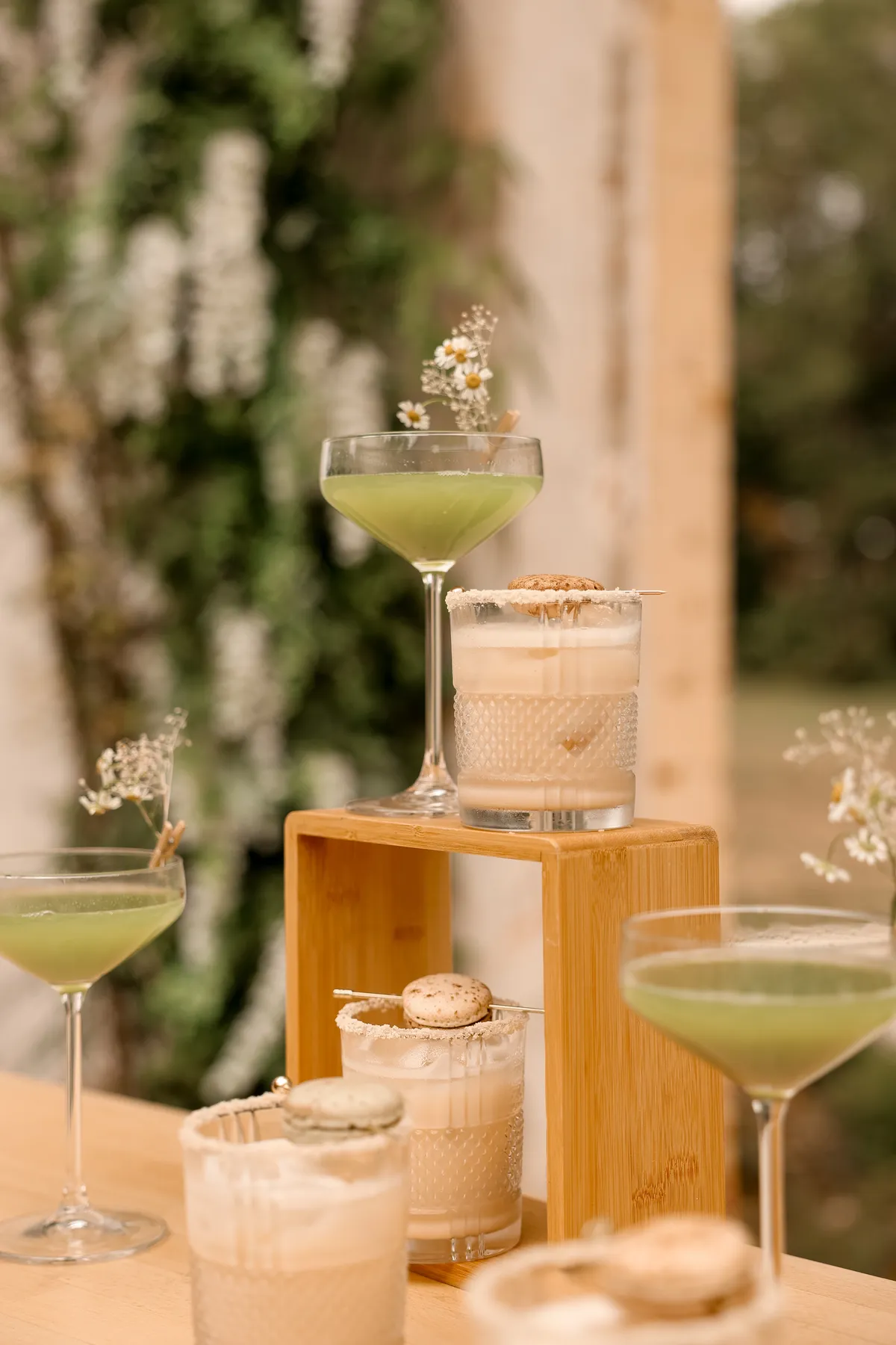 Cocktail dressé lors d'un shooting d'inspiration